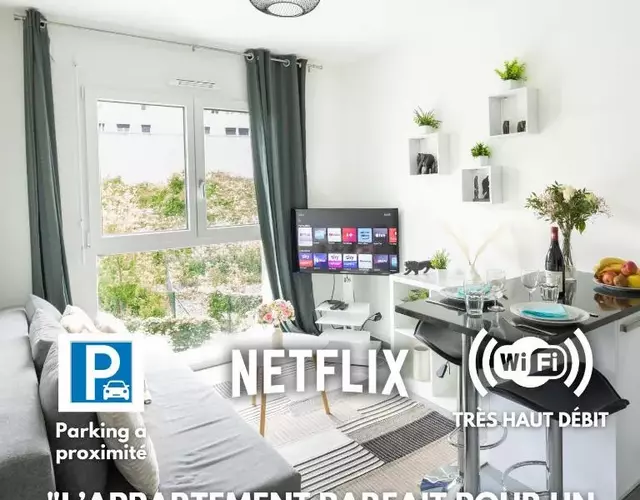 AM3Office apartment with contactless check-in near lake