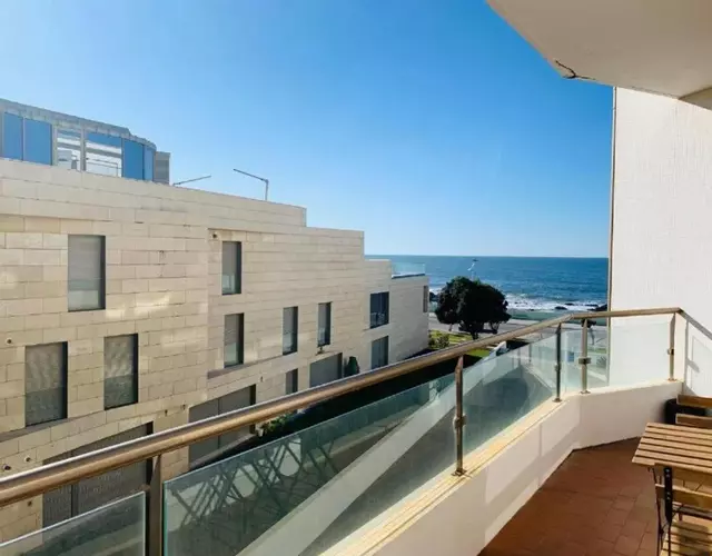 Praia de Vila do Conde com vista a mar