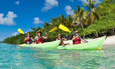 Kayak & Snorkel with Sea Turtles, National Park, St. John