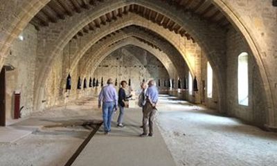 Day Tour to Lagrasse village and Fontfroide Abbey.Private tour from Carcassonne.