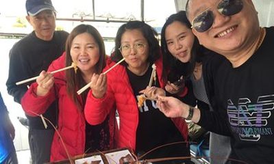 Premium live lobster tours presented Sashimi or BBQ style
