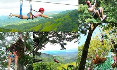 Mega Mix Adventure and Zipline Tour from Jaco