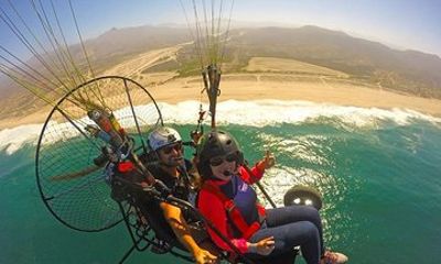Bucket list level in Cabo! See everything from a motorized paraglider!