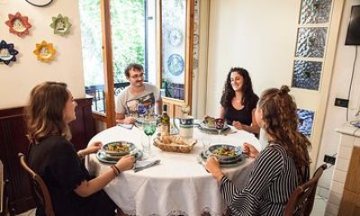 Dining & Cooking Demo at Local's Home in Montepulciano