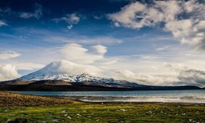 Lauca National Park and Chungara Lake from Arica