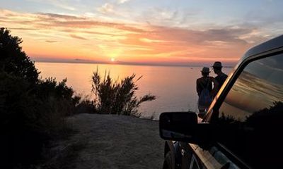 Private Sunset Jeep Safari in North West Corfu with Dinner