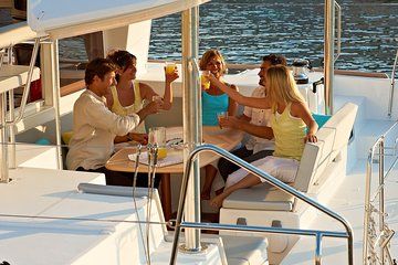 Private Santorini Cruise with Lagoon Catamaran