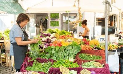 Market tour and lunch or dinner at a local's home in Pavia