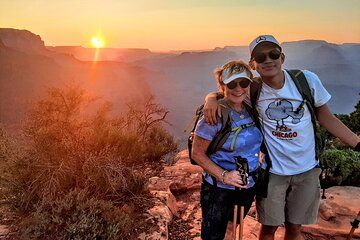 Grand Canyon Sunset Hiking Adventure Deep Below The South Rim