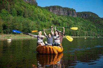 Raft on the Elbe river from Děčín to Bad Schandau