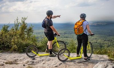 Scooter downhill tour from Děčínský Sněžník