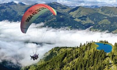 Private paragliding tandem flight in Fulseck