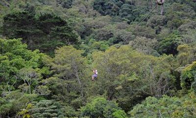 Zipline tour on the central valley of Costa Rica