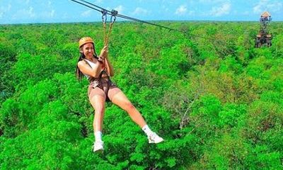 Xtreme Ziplines & Rappel- Snorkeling & Shared ATVS from Riviera Maya