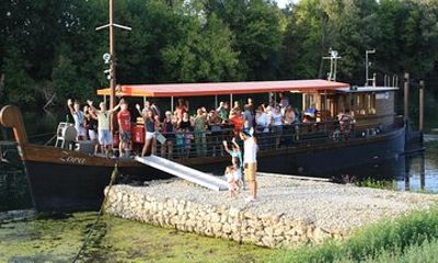 Kupa River Cruise in the Traditional Žitna lađa boat in Karlovac