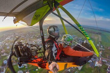 Private Motor Hang Glider Flight over Gliwice