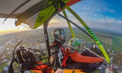 Private Motor Hang Glider Flight over Gliwice