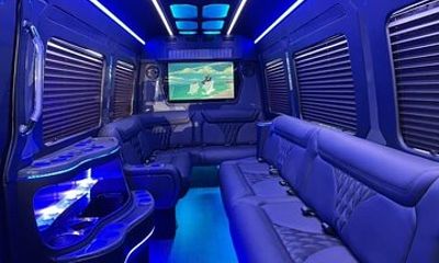 Mercedes Sprinter Limo Bus Private Wine Tour