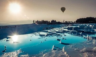 Pamukkale Hot Air Balloon Tour Over Travertines