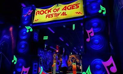 Ticket for the Mall of America Rock of Ages Blacklight Mini Golf