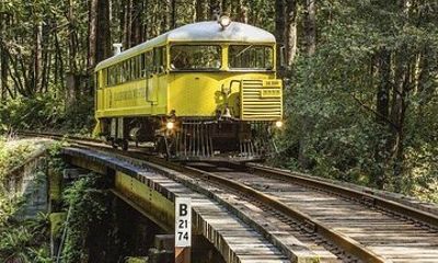 Skunk Train: Pudding Creek Express from Fort Bragg