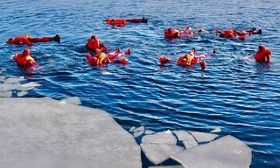 Arctic Ice floating in Puumala
