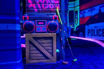 Glow In The Dark Mini Golf Course in Maribor