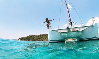 Private Half Day cruise on Catamaran in Corfu
