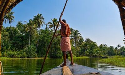 Village Backwater Punting Boat Tour From Alleppy