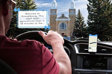 Smartphone Driving Tour between Moose Jaw and Alberta