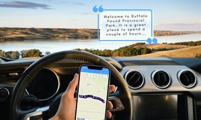 Smartphone Driving Tour between Moose Jaw, Regina and Manitoba