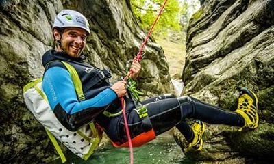 Action-packed canyoning in the Kobelache