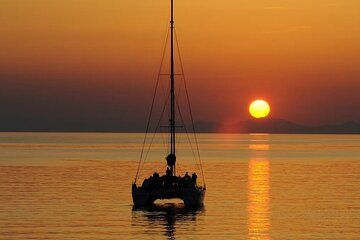 Private Sunset Catamaran Cruise in Naxos with Dinner