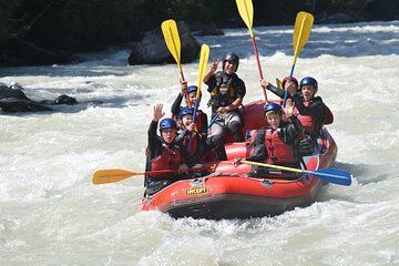 Engadin Switzerland Family Rafting on The Inn