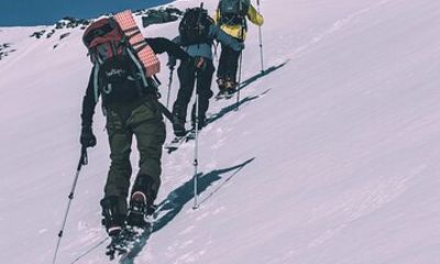 Splitboarding at the end of the world