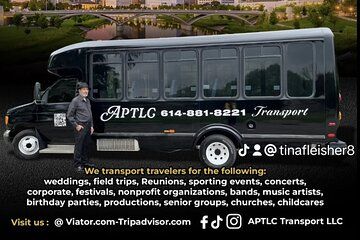 Columbus International Airport Private Transfer with Bus or Coach
