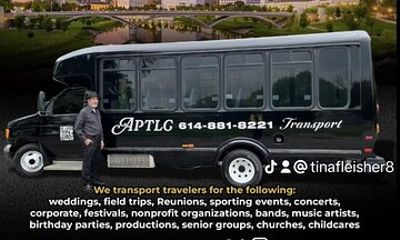 Columbus International Airport Private Transfer with Bus or Coach