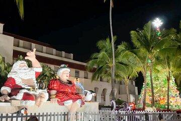 Hawaii Christmas Trolley Honolulu City Lights from Waikiki