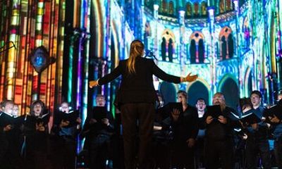 Cathedral DE Strasbourg: Sound and light show - LUMINISCENCE