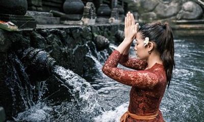 Ubud Monkey Forest Water Temple Waterfall and Rice Terrace