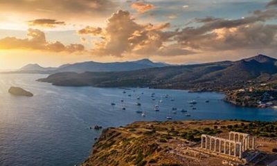 Athens: Sunset at Cape Sounio & Beach Break