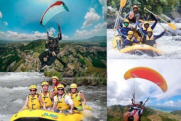 Paragliding and Rafting including lunch and pickup
