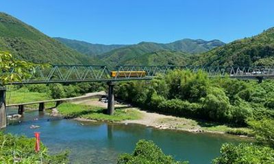 Explore the Shimanto River by Local Train and Bicycle