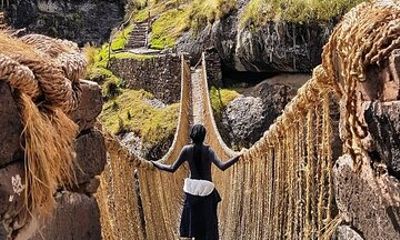 Inca Bridge and Quechachaka Shared Full Day Tour