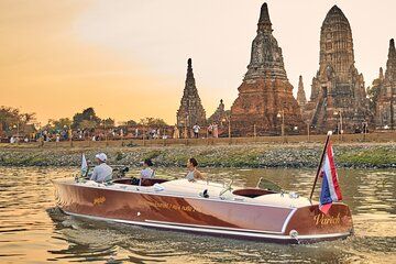 Ayutthaya Luxury Hacker Craft Boat Cruise Temple Sightseeing