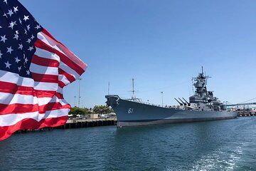 Los Angeles Whale Watching Cruise and USS Iowa Battleship Tour