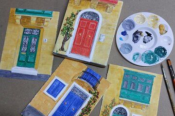 Maltese Balcony Hands On Art Class Painting Experience