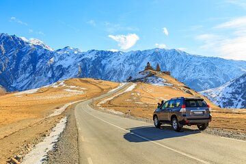 Tour from kazbegi to Gergeti Church, Gveleti Waterfall, Dariali