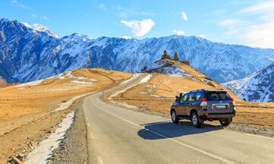 Tour from kazbegi to Gergeti Church, Gveleti Waterfall, Dariali
