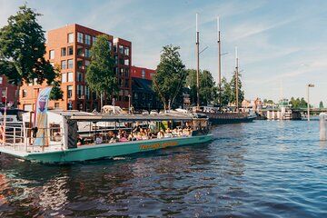 Groningen: Terrace Boat Experience with a Cozy Bar: 1.5 Hours